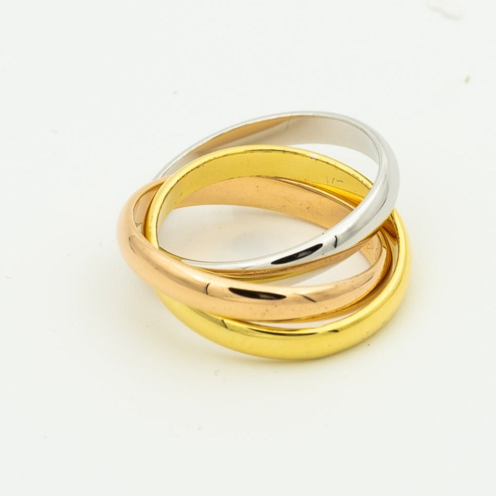 [Angela Jewellery]TRINITY RING GOLD PINK GOLD SILVER