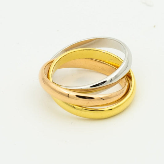 [Angela Jewellery]TRINITY RING GOLD PINK GOLD SILVER