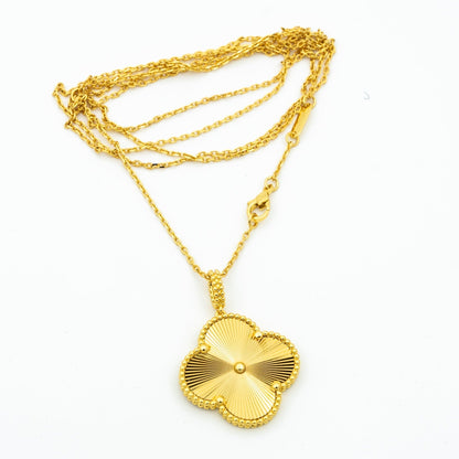 [Angela Jewellery]CLOVER 25MM PEDANT NECKLACE GOLD