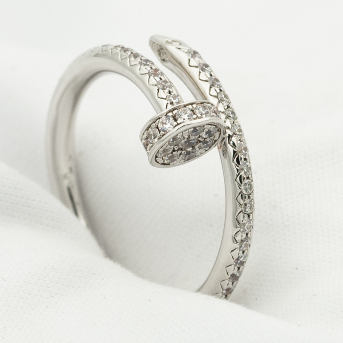 [Angela Jewellery]JUSTE RING 1.8MM SILVER DIAMONDS