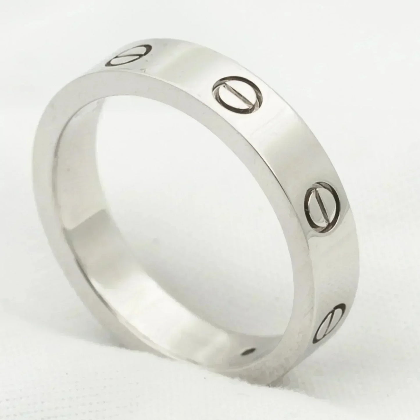 [Angela Jewellery]LOVE RING 4MM 1 DIAMOND SILVER