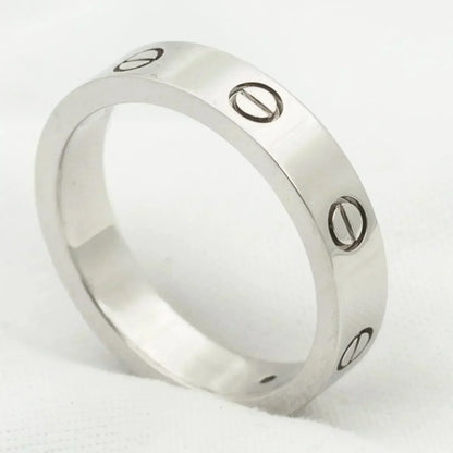 [Angela Jewellery]LOVE RING 4MM 1 DIAMOND SILVER