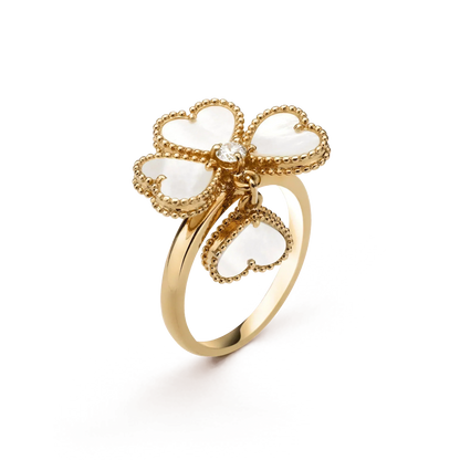 [Angela Jewellery]SWEET CLOVER WHITE MOP RING