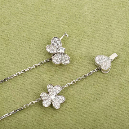 [Angela Jewellery]FRIVOLE SILVER 9 FLOWERS NECKLACE