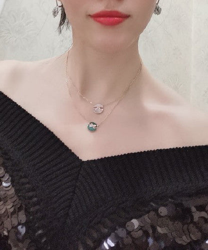 [Angela Jewellery]JEUX DE ROSE GOLD DIAMOND NECKLACE