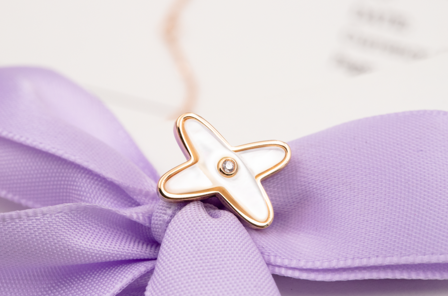 [Angela Jewellery]JEUX DE WHITE MOP PINK GOLD DIAMOND EARRINGS