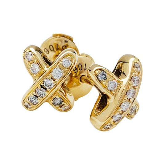 [Angela Jewellery]JEUX DE GOLD DIAMOND EARRINGS