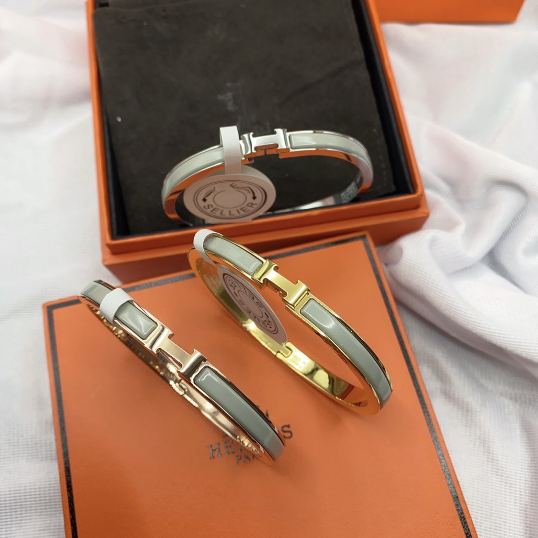 [Angela Jewellery]CLASSIC HM CLIC GREEN 8MM ENAMEL BRACELET