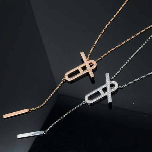 [Angela Jewellery]HM NECKLACE PLATINUM ROSE GOLD DIAMOND