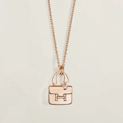[Angela Jewellery]AMULETTE PEDANT ROSE GOLD NECKLACE
