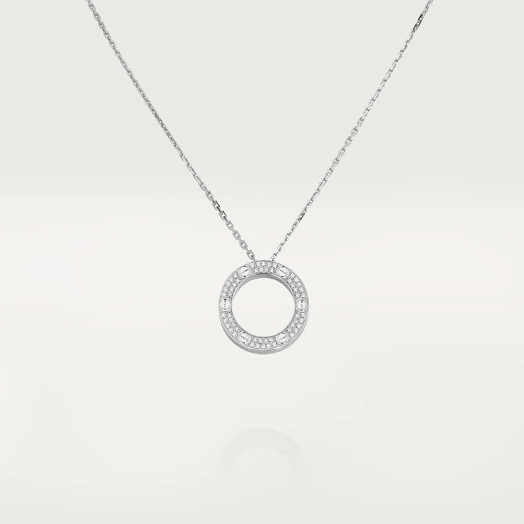 [Angela Jewellery]LOVE NECKLACE ADJUSTABLE SILVER