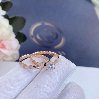 [Angela Jewellery]BEE LOVE RING PINK GOLD 1 DIAMOND