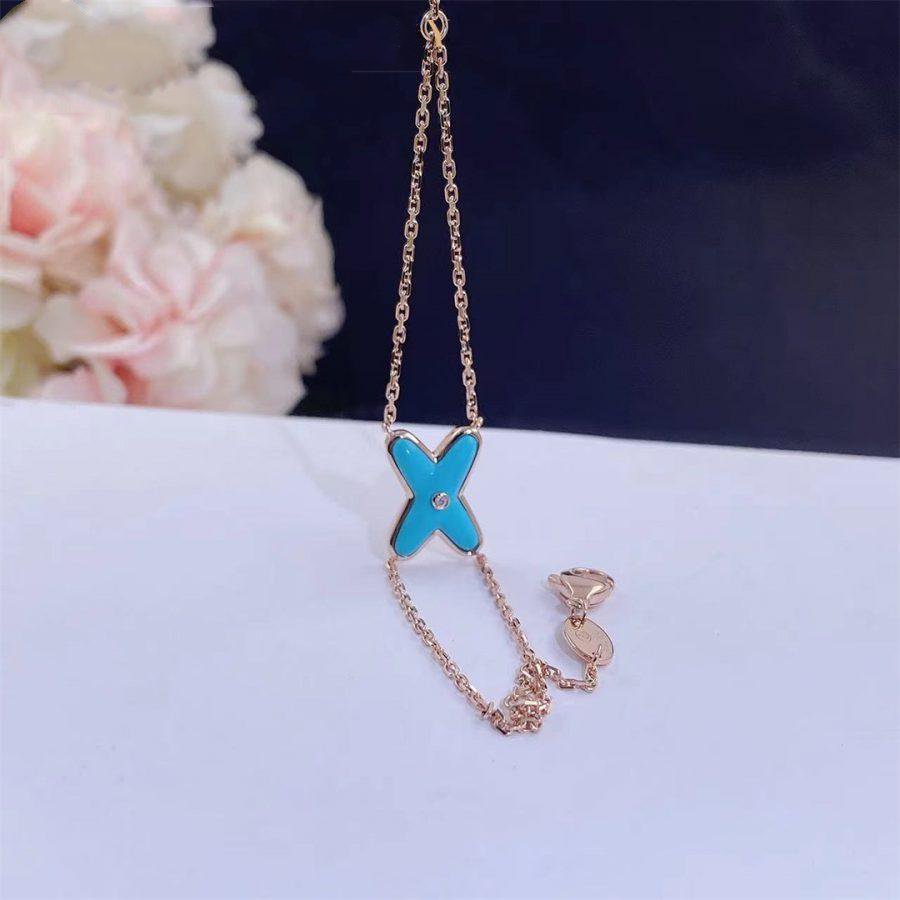 [Angela Jewellery]JEUX BRACELET TURQUOISE PINK GOLD 1 DIAMOND