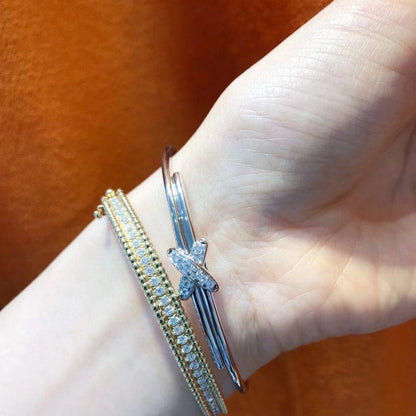 [Angela Jewellery]JEUX DE BRACELET SILVER DIAMONDS