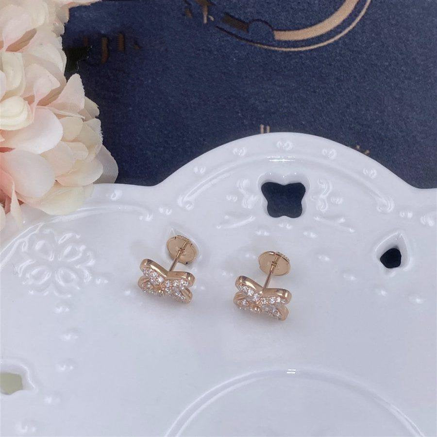 [Angela Jewellery]JEUX DE PINK GOLD DIAMOND EARRINGS