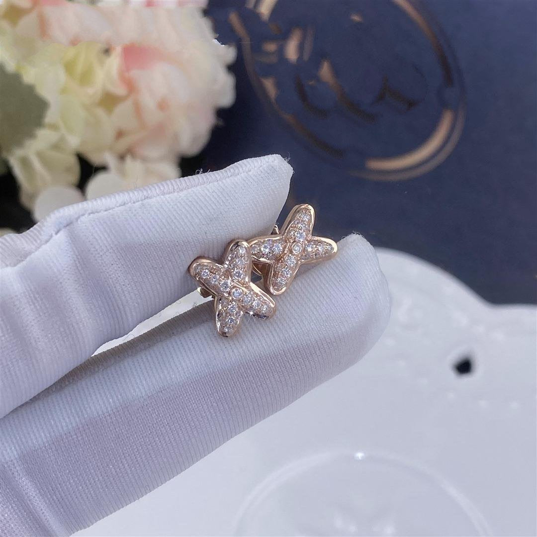 [Angela Jewellery]JEUX DE PINK GOLD DIAMOND EARRINGS