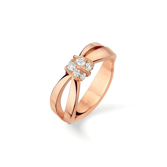[Angela Jewellery]LIENS RING PINK GOLD DIAMOND