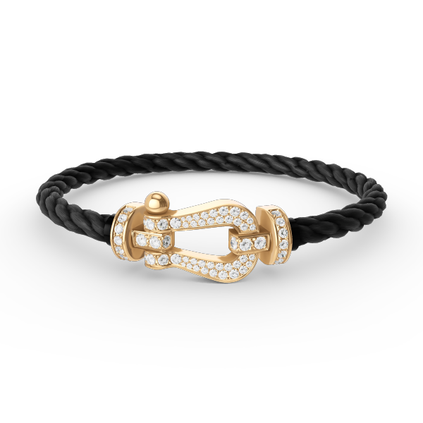 [Angela Jewellery]FORCE LARGE HORSESHOE FULL DIAMOND BRACELET GOLD
