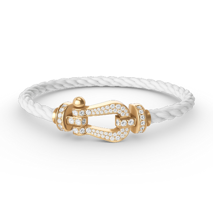[Angela Jewellery]FORCE LARGE HORSESHOE FULL DIAMOND BRACELET GOLD