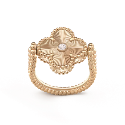 [Angela Jewellery]CLOVER RIVERSIBLE ROSE GOLD RING