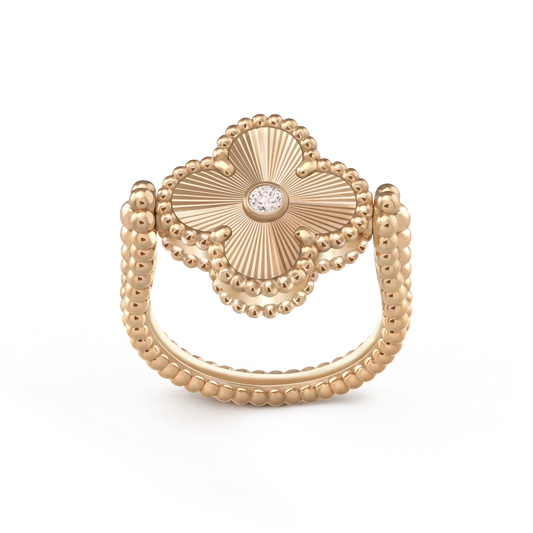 [Angela Jewellery]CLOVER RIVERSIBLE ROSE GOLD RING