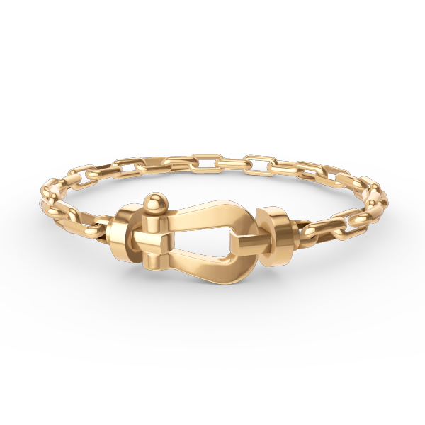 [Angela Jewellery]FORCE LARGE HORSESHOE CLASP  METAL BRACELET