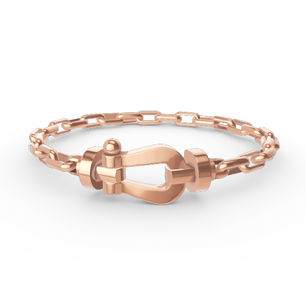 [Angela Jewellery]FORCE LARGE HORSESHOE CLASP  METAL BRACELET