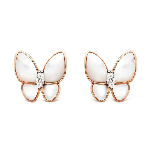 [Angela Jewellery]BUTTERFLY MOP DIAMOND EARRINGS