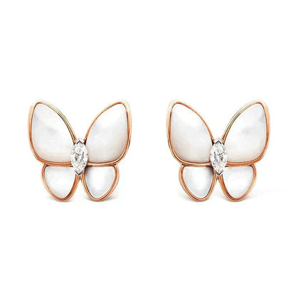 [Angela Jewellery]BUTTERFLY MOP DIAMOND EARRINGS