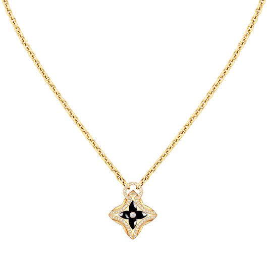 [Angela Jewellery]STAR PEDANT PINK GOLD DIAMOND NECKLACE