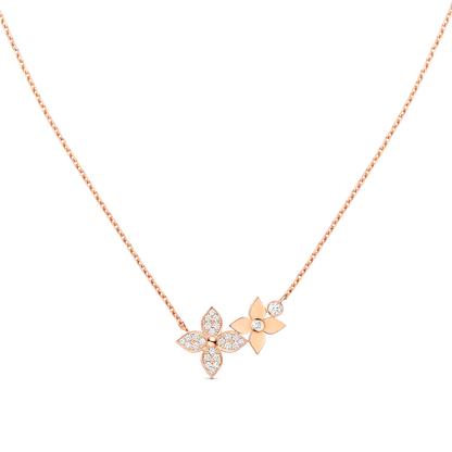 [Angela Jewellery]STAR BLOSSOM NECKLACE PINK GOLD DIAMONDS