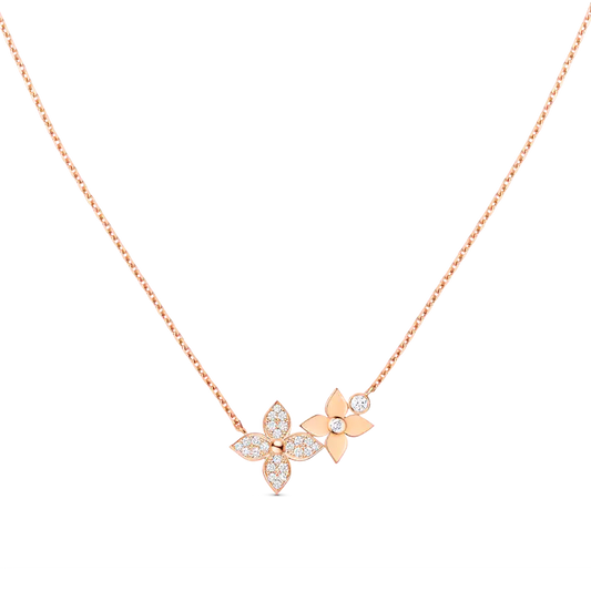 [Angela Jewellery]STAR BLOSSOM NECKLACE PINK GOLD DIAMONDS