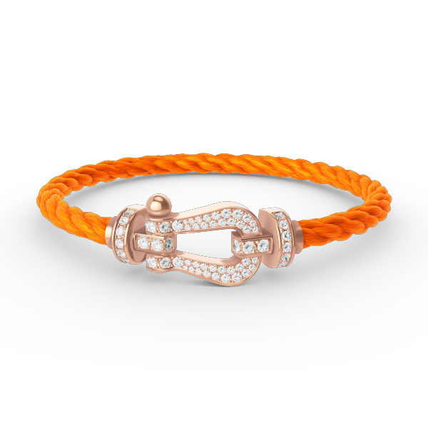 [Angela Jewellery]FORCE LARGE HORSESHOE FULL DIAMOND BRACELET ROSE GOLD