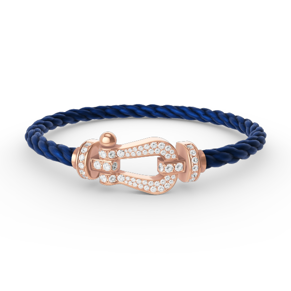 [Angela Jewellery]FORCE LARGE HORSESHOE FULL DIAMOND BRACELET ROSE GOLD