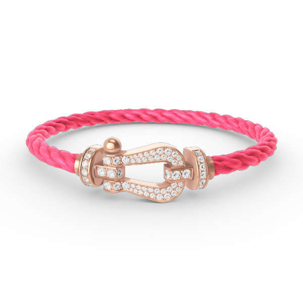 [Angela Jewellery]FORCE LARGE HORSESHOE FULL DIAMOND BRACELET ROSE GOLD