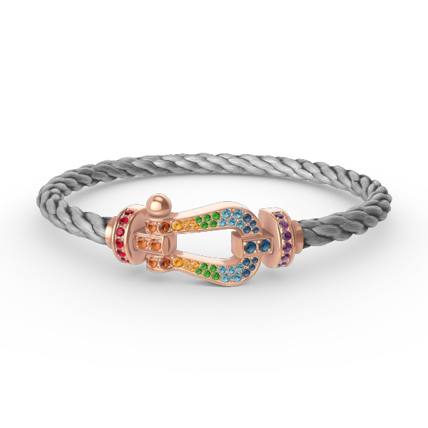 [Angela Jewellery]FORCE LARGE HORSESHOE  COLORED DIAMOND BRACELET ROSE GOLD
