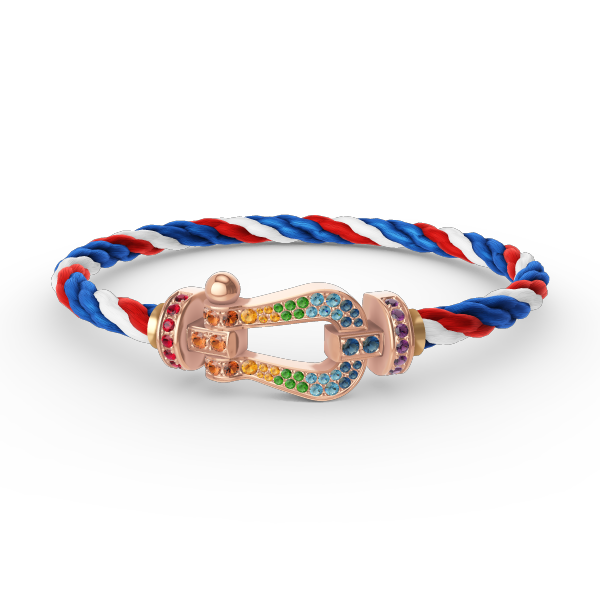 [Angela Jewellery]FORCE LARGE HORSESHOE  COLORED DIAMOND BRACELET ROSE GOLD