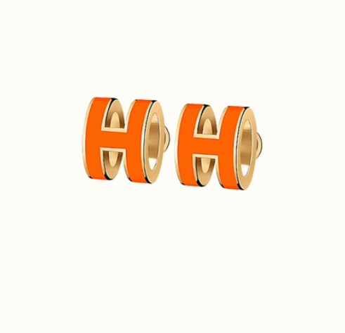 [Angela Jewellery]MINI POP H EARRINGS ORANGE