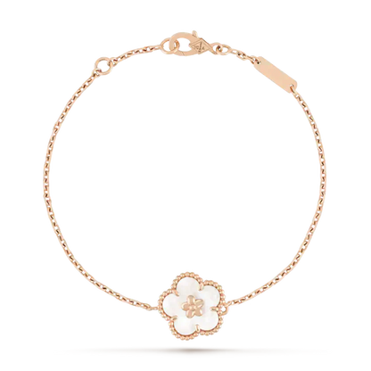 [Angela Jewellery]LUCKY WHITE MOP PLUM BLOSSOM  BRACELET