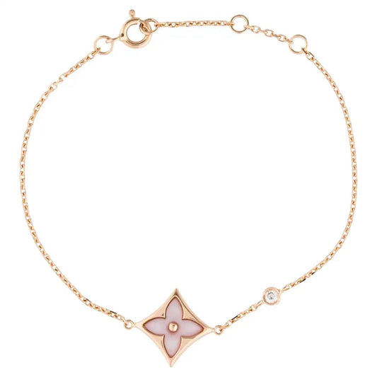 [Angela Jewellery]STAR 1 DIAMOND PINK GOLD BRACELET