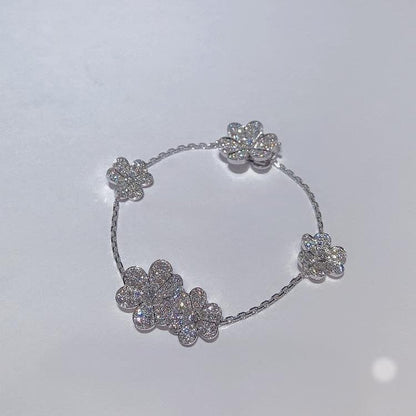 [Angela Jewellery]FRIVOLE SILVER 5 FLOWERS BRACELET