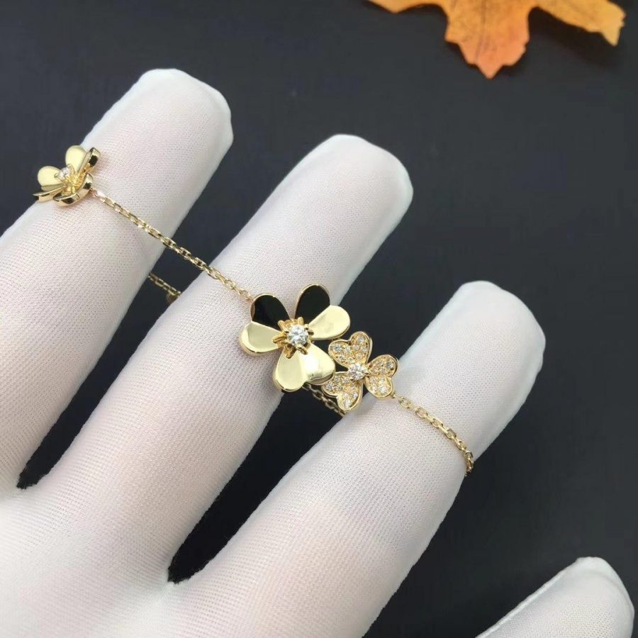 [Angela Jewellery]FRIVOLE GOLD 5 FLOWERS BRACELET