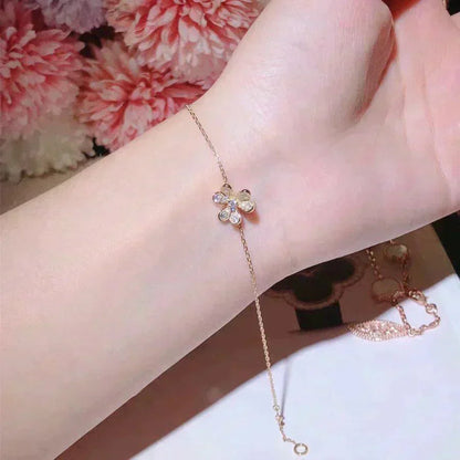 [Angela Jewellery]FRIVOLE GOLD FLOWER DIAMOND BRACELET