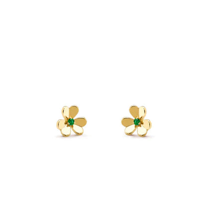 [Angela Jewellery]FRIVOLE  FLOWER MALACHITE EARRINGS