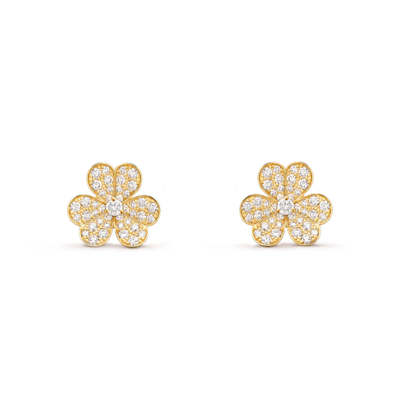 [Angela Jewellery]FRIVOLE GOLD FLOWER DIAMOND EARRINGS