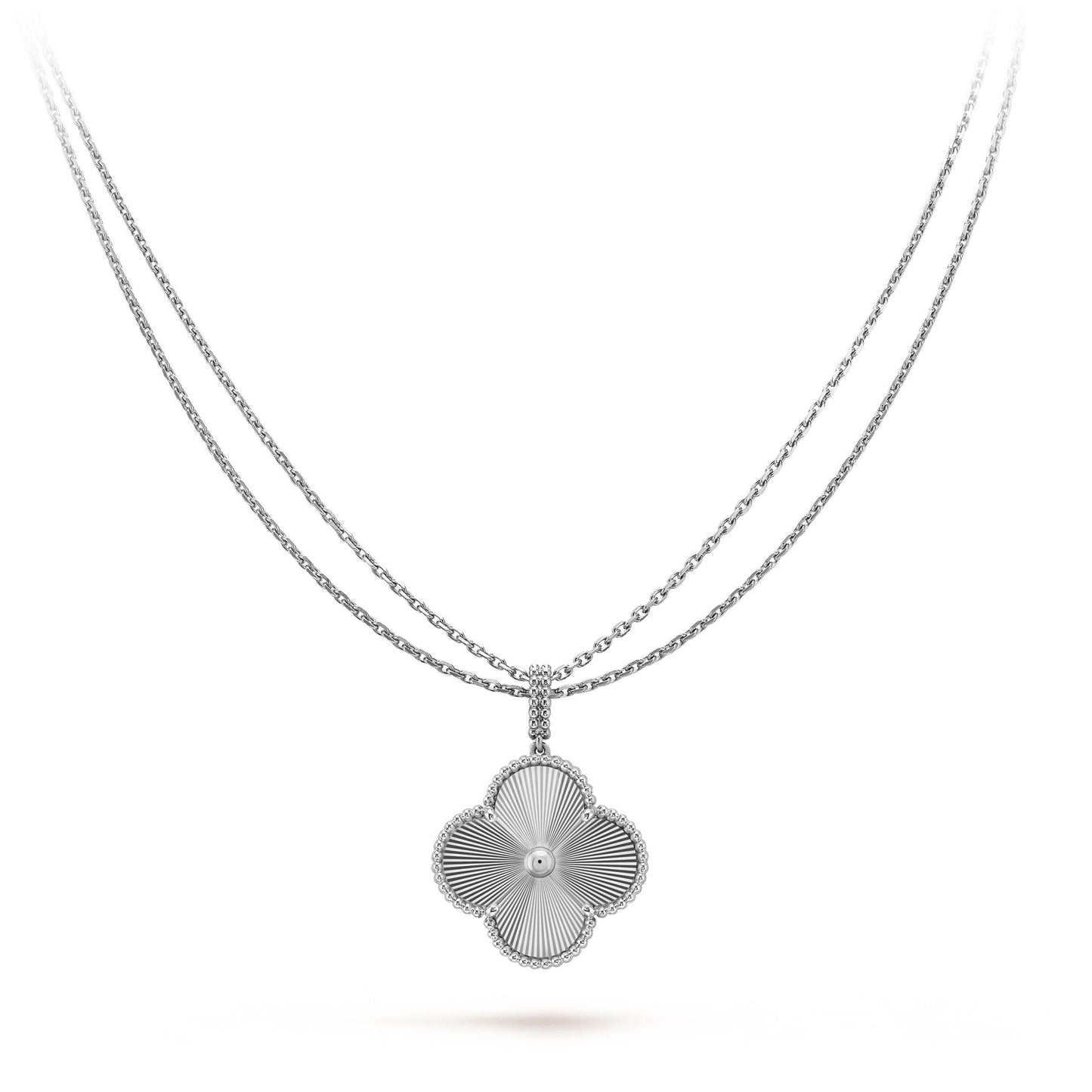 [Angela Jewellery]CLOVER 25MM SILVER BIG CLOVER NECKLACE