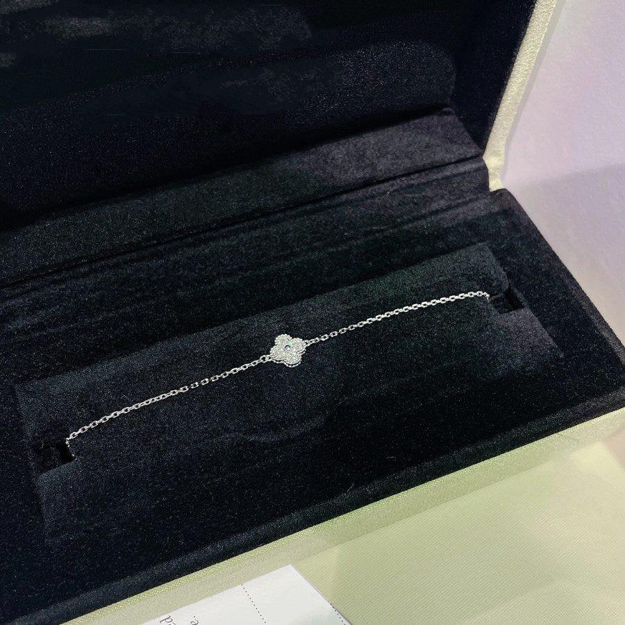 [Angela Jewellery]CLOVER  SINGLE FLOWER BRACELET SILVER