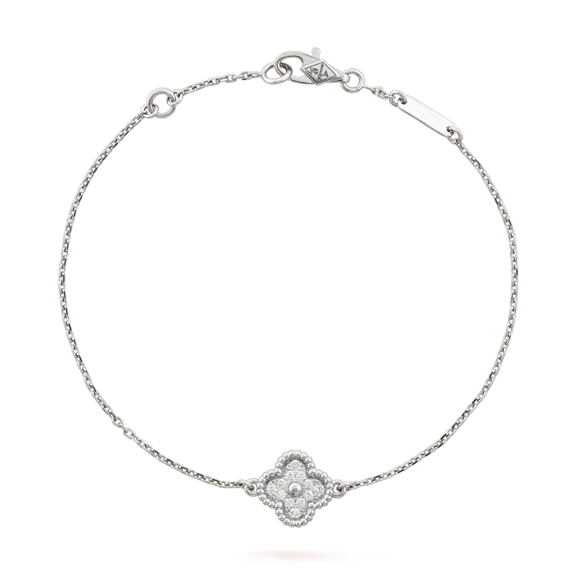 [Angela Jewellery]CLOVER  SINGLE FLOWER BRACELET SILVER