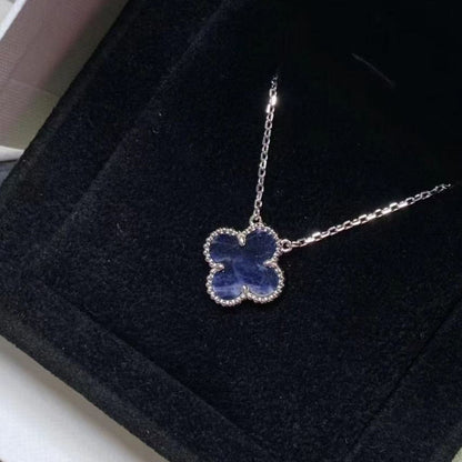 [Angela Jewellery]CLOVER 15MM PIETERSITE NECKLACE SILVER