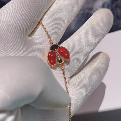 [Angela Jewellery]LUCKY SPRING 1 MOTIF PINK GOLD BRACELET